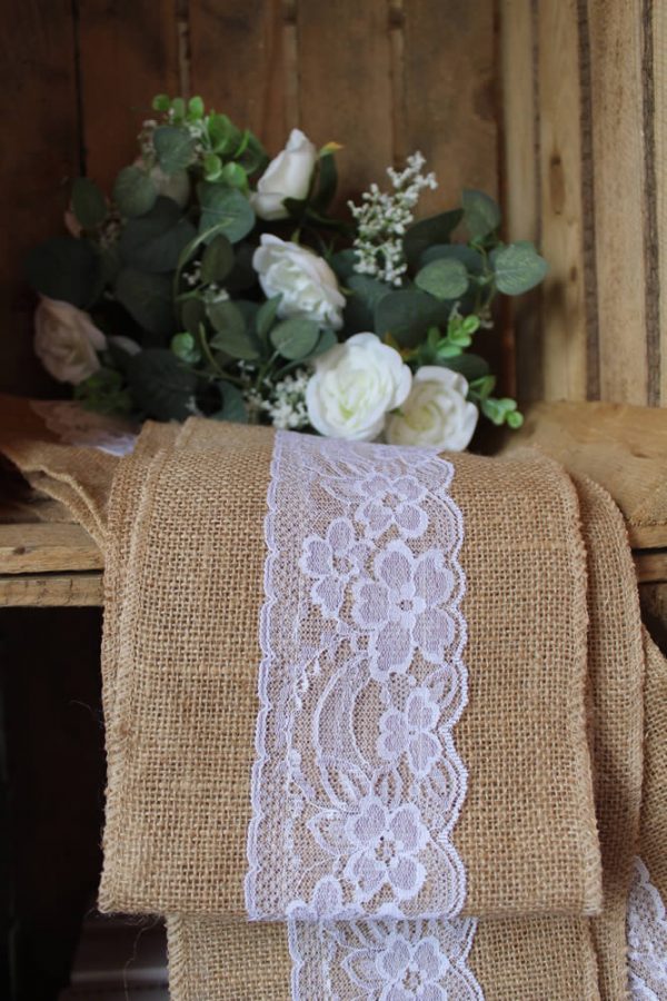 Hessian Table Runner Luxo Catering Hire Aberdeen