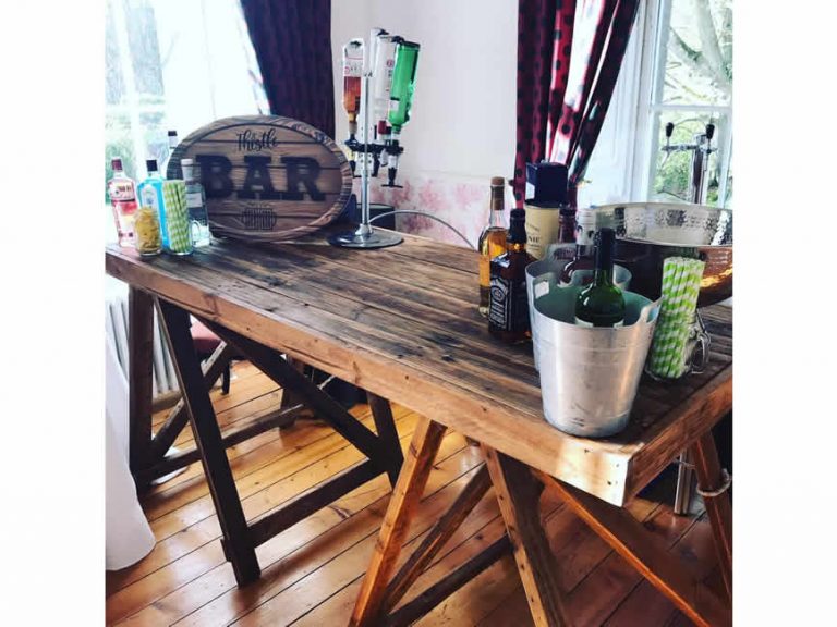 Rustic Table Bar Luxo Catering Hire Aberdeen